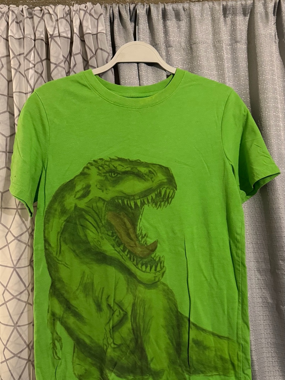 Cat & Jack Lime Green T-Rex Graphic Tee